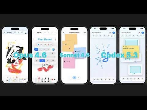 Opus vs Codex vs Sonnet: Freeform iOS/SwiftUI Sketching App Comparison