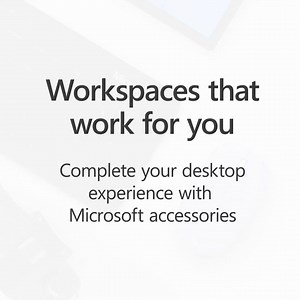 Optimize your workspace with Microsoft accessories. Check out our latest additions: http://msft.it/6185TVt6c | Microsoft