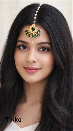 Royal Green Stone Designer Forehead Tikka #shorts #shortsfeed #viral #tikka