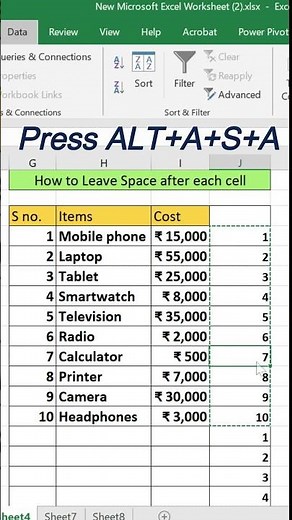 How to Add Space After Every Cell in Excel | Simple Formula Trick That Saves Time!