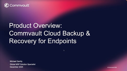 Endpoint Backup Overview