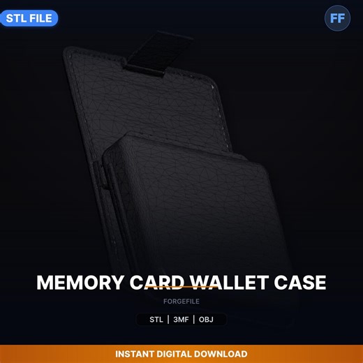 Memory Card Wallet Case STL File | Storage Box | 3D Print Download - Etsy Australia