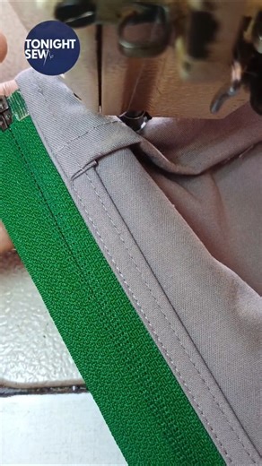 How to Sew a Jacket Zipper Perfectly #shorts #sewing #zipper #sewingtutorial