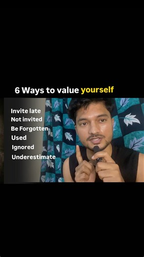 6 Ways to value yourself. #selfgrowth #selfimprovement