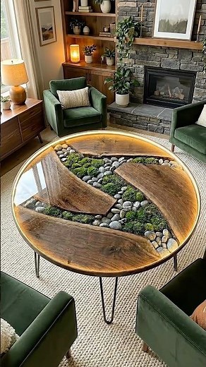 Epic DIY Zen Garden Epoxy Resin Coffee Table Build! 🌿🪵