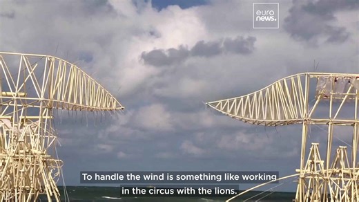 Dutch artist Theo Jansen’s stunning walking sculptures showcased in new exhibition