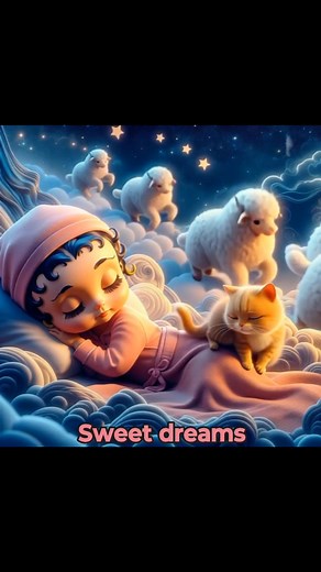 120K views · 2.3K reactions | “Betty Boop and Kitty are ready for a restful night's sleep, counting sheep and twinkling stars, drifting into dreamland where magic isn’t far.” Good night y'all  #bettyboop #bettyboopvibes | Fabulous Betty Boop by Ronnie | Facebook