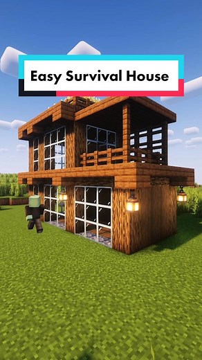 Simple Easy Minecraft Survival House Tutorial