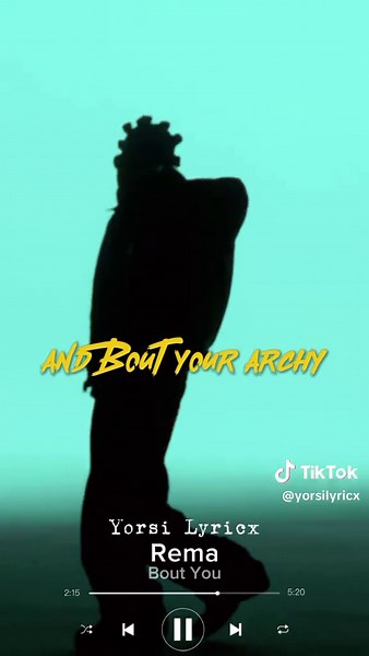 Rema - About You Lyrics Video