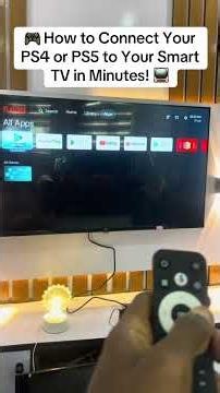 How to Connect Your PS4 or PS5 🎮 pad to Your Smart TV in Minutes! 📺 #dualsensecontroller #mysony