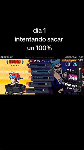 Día 1: Intentando Sacar un 100% en FNF