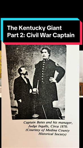 The Kentucky Giant: Martin Van Buren Bates Part 2- Civil War. Born in Letcher County, KY, he was 7 foot 9 inches tall and weighed almost 500 pounds. Presented by Bro Paul Patton with the Adair Genealogical Society. #kentuckyhistory #kentuckygiant #genealogy #history #giants