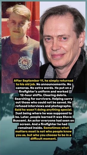 Steve Buscemi — the actor who secretly returned to work as a firefighter after 9/11