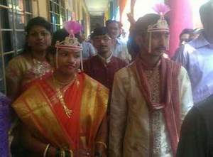 33K views · 26 shares | BMC polls: Bride and groom go to polling booth in wedding dress | The Times of India | Facebook