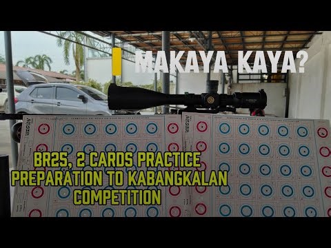 Makaya kaya? BR25 - 2 cards practice preparation to Kabangkalan City Airgun Competition