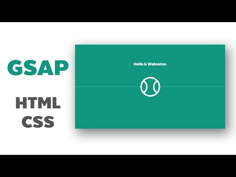 How to create a Bounce Effect Animation using GSAP, Html and CSS