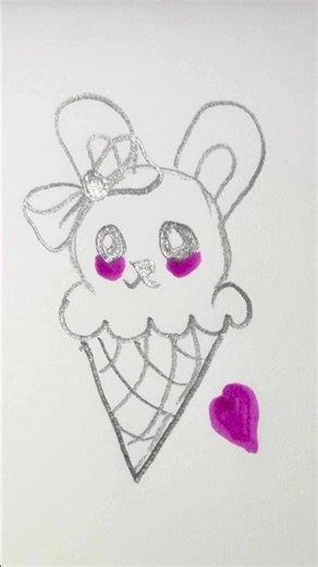 Can You Draw This Cute Ice Cream Faster? 🍦 Speed Drawing Challenge!