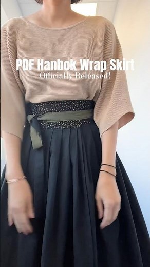 ✨PDF Hanbok Wrap Skirt✨ #sewingpattern #sewingtherapy #wrapskirt