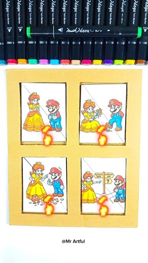 The Super Mario Galaxy Movie Easy Cardboard Pieces Assemble Smart Game #supermario #mario #game