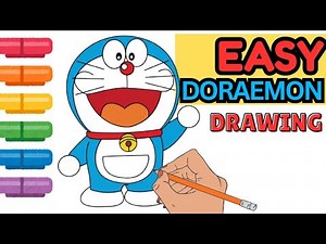 How to Draw Doraemon Easy Step by Step 🎨 Kids Art Tutorial