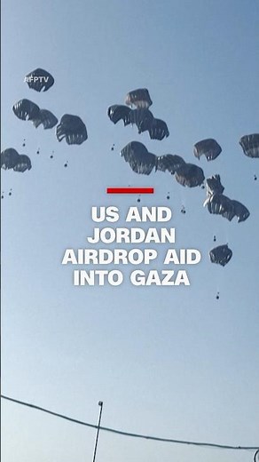 US and Jordan airdrop aid into Gaza