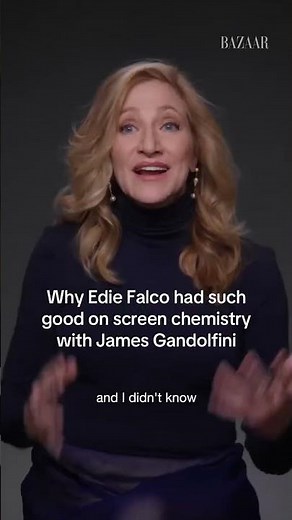 Edie falco on how she was able to have such good on screen chemistry with James Gandolfini
