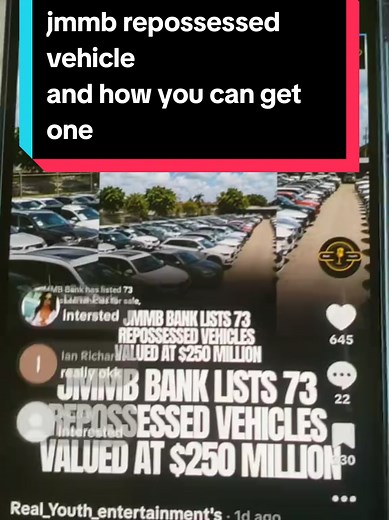 JMMB repossessed cars 2026 list – prices & viewing locations