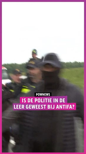 Remarkable performance by the police in Ter Apel! #powned #pownews #azc #antifa