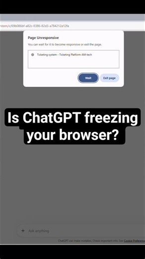 ChatGPT freezes on long chats (this fixes it instantly)