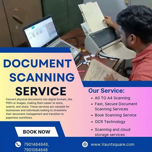 Paper Scanning Service & Data Digitalization & OCR Technology #rent #machine #documentscanning