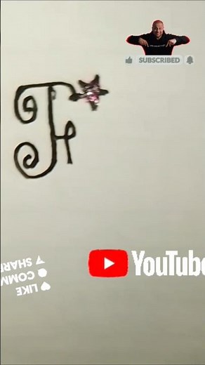 how to write capital letter "F" in cursive style 🌟🌟🌟