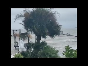Sunny San Leon as Tropical Storm Beta moves in