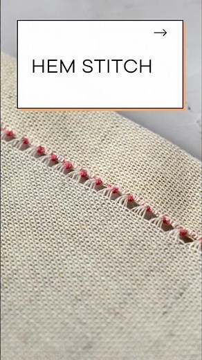 Hem Stitch in 60 Seconds — Drawn Thread Technique for Linen Edges #embroidery #handembroidery