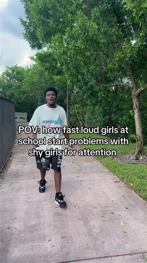 Loud girls love attention😂 #viral #funny #relatable #skit | loud girl at school