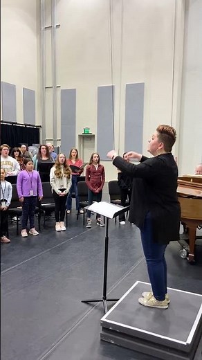 Behind the Scenes at Tosca Chorus Rehearsal