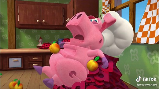 Achoo! #WordWorld #peaches #Pig #sneeze