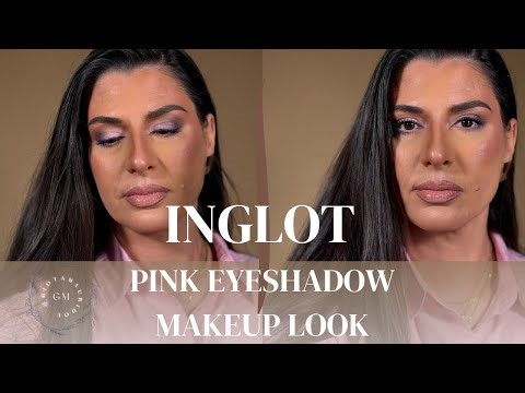 INGLOT Pink Eyeshadow Makeup Look