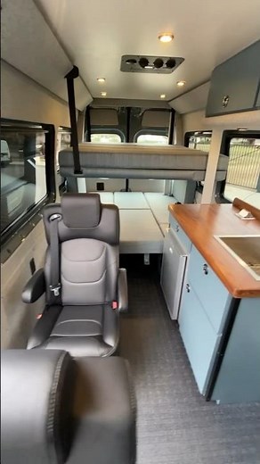 Sprinter 170 Family Van Conversion With Electric Bunk Beds #campervan