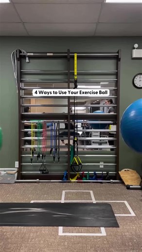 Exercise balls are a super versatile piece of equipment that can be utilized at many points in your rehab/exercise journey. It can be used to improve mobility, stability, and strength! Try it out! Repost @freedomphysicaltherapy