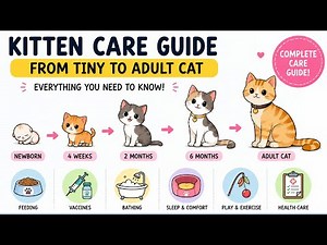 The Ultimate Kitten Care Guide: Feeding, Vaccines, Bathing & More 😺😺🛀 #catvideo #DogLover #pets