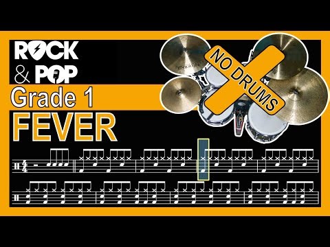 Fever - Drumless Track With Notation (Trinity Grade 1)
