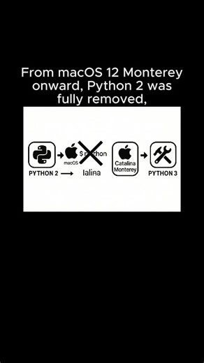 In the past, macOS came with Python 2 preinstalled.