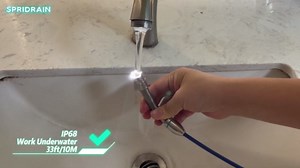 Sewer Camera 100ft,SPRIDRAIN Drain Pipe Camera HD 5in Screen with 32GB DVR,Waterproof IP68 Works Underwater Up to 10Meters Sewer Inspection borescopes for Plumber(Fits Pipes>0.7" Diameter,100ft/30M)