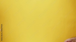 Hands background for logo of the company, mock up for motion design, brand space, studio shot.