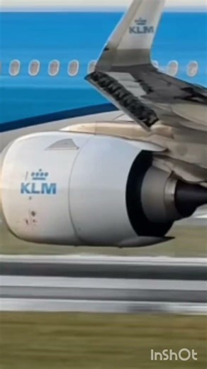 Take off big plane at Amsterdam air port