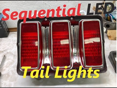 Installing United Pacific sequential LED tail lights in a 1969 Mustang