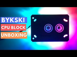 Bykski Water Cooling RGB CPU Water Block AMD RYZEN / THREADRIPPER Water Cooling - UNBOXING
