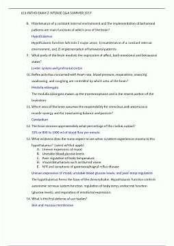 NURS 611 Advanced Pathophysiology Exam 2 Review Guide1