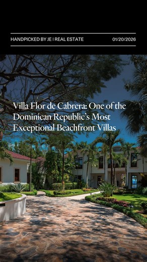 JamesEdition | Set on the Dominican Republic’s Emerald Coast, Villa Flor de Cabrera is a newly remodeled beachfront estate in the private Orchid Bay... | Instagram