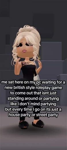 literally bored now after the hype british style roleplays have gone its just standing around bored i literally just playing bloxburg or royale high again and making content on my main account for those sorts of things #fyp #viral #blowup #roblox #bored